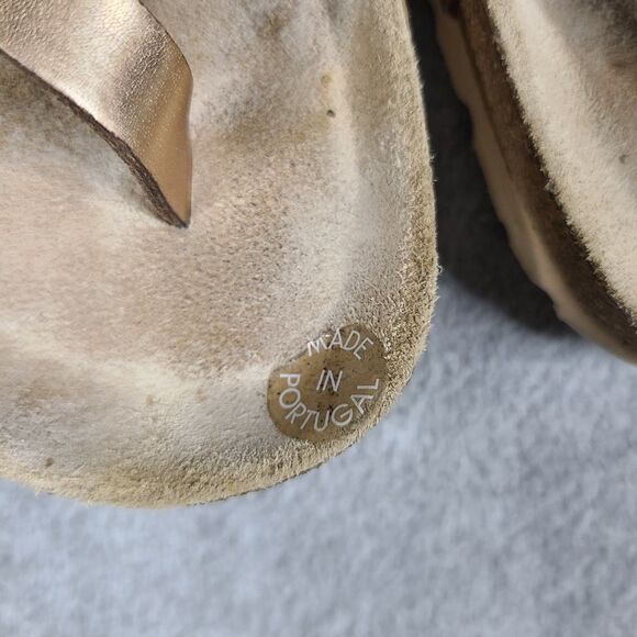 Mephisto Women’s Natty Slide Sandals Metallic Leather Sz 36 US 5.5 EUC - Picture 9 of 10